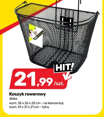 Koszyk rowerowy na kierownicę promocja w Bricomarche