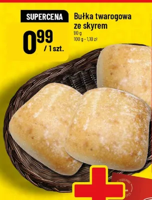 Bułka twarogowa ze skyrem promocja w POLOmarket