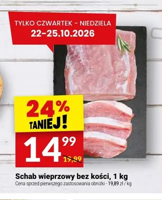 Schab wieprzowy bez kości promocja w Twój Market