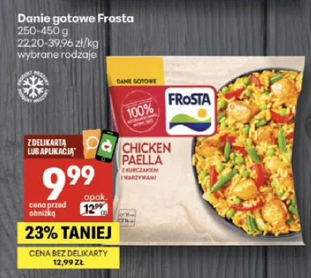 Danie gotowe Chicken Paella Frosta 250-450g promocja w Delikatesy Centrum