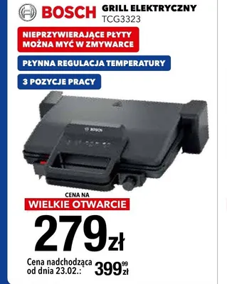 Grill elektryczny TCG3323 promocja w RTV EURO AGD