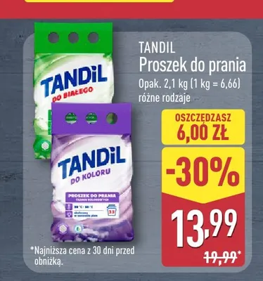 Proszek do prania Tandil do koloru promocja w Aldi