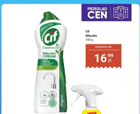 Mleczko czyszczące Cif Cleanboost Original promocja w Dino