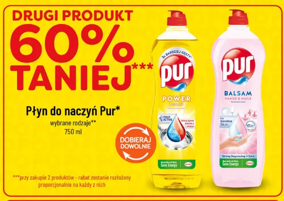 Płyn do naczyń Pur Balsam Hands & Nails promocja w POLOmarket