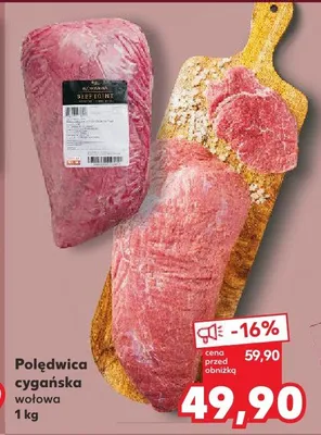 Polędwica cygańska wołowa promocja w Kaufland