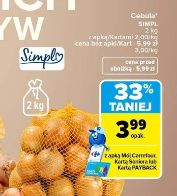 Cebula Simpl promocja w Carrefour