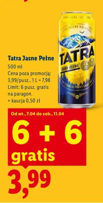 Piwo Jasne Pełne promocja w Lidl