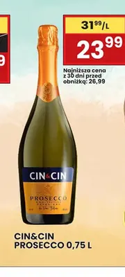 Wino musujące Cin & Cin Prosecco promocja w Wafelek