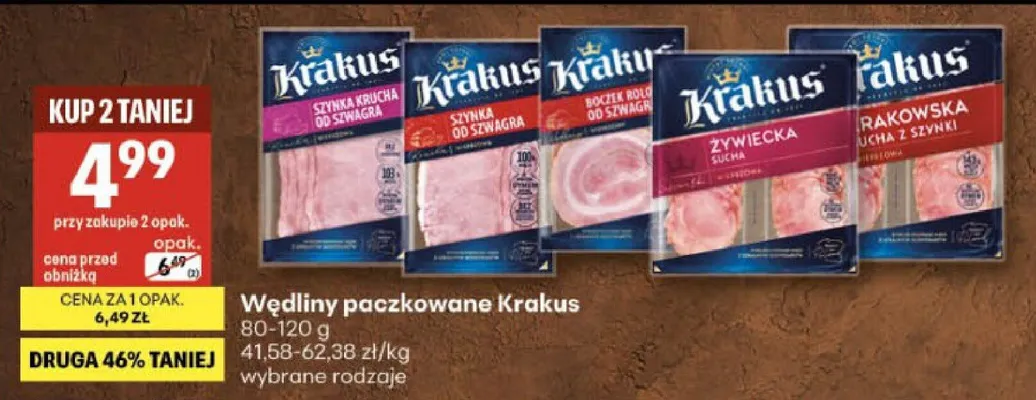 Szynka od szwagra Krakus promocja w Delikatesy Centrum