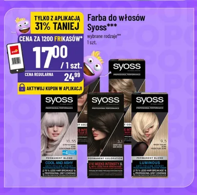 Farba do włosów Syoss promocja w POLOmarket