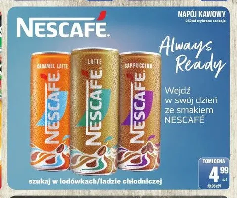 Napój kawowy Nescafé Latte promocja w Tomi Markt