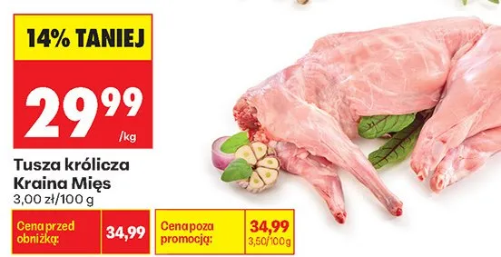 Tusza królicza Kraina Mięs promocja w Biedronka
