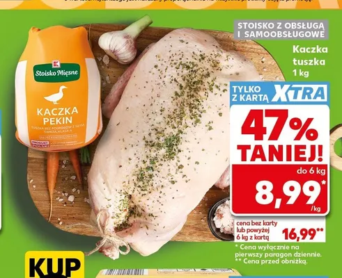 Kaczka pekin tuszka promocja w Kaufland