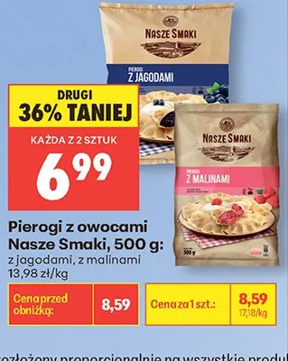 Pierogi z owocami Nasze Smaki promocja w Biedronka