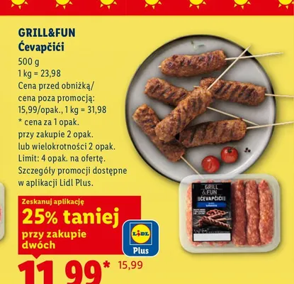Ćevapčići Grill&Fun promocja w Lidl
