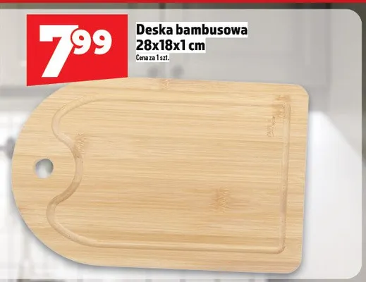 Deska bambusowa 28x18x1 cm promocja w TOPAZ