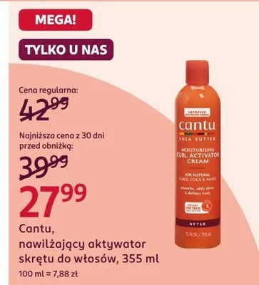 Nawilżający aktywator skrętu do włosów promocja w Rossmann