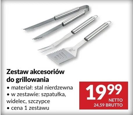 Zestaw akcesoriów do grillowania promocja w Makro