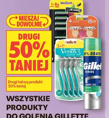 Produkty do golenia Gillette promocja w Biedronka