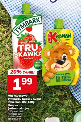 Mus owocowy Tymbark / Kubuś / Pokemon promocja w Hitpol
