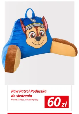 Poduszka do siedzenia Paw Patrol promocja w KiK