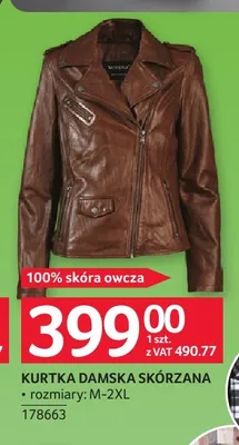 Kurtka damska skórzana promocja w Selgros