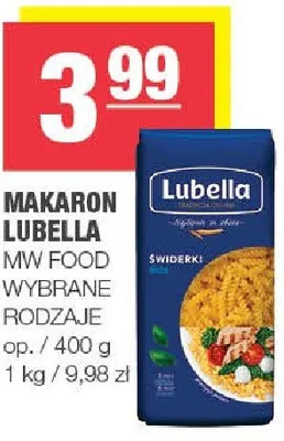 Makaron Lubella MW Food promocja w SPAR