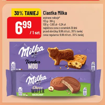 Ciastka Milka Choco Wafer Hazelnut promocja w POLOmarket