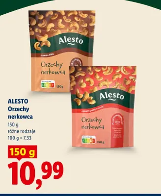 Orzechy nerkowca o smaku BBQ Alesto promocja w Lidl