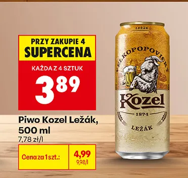 Piwo Kozel Ležák promocja w Biedronka