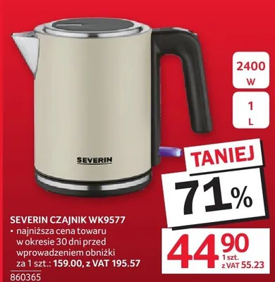 Czajnik elektryczny WK9577 Severin promocja w Selgros