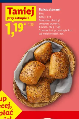 Bułka z ziarnami promocja w Lidl