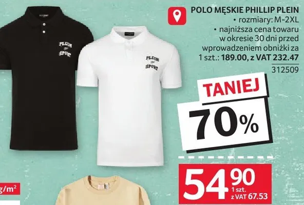 Polo męskie Phillip Plein promocja w Selgros