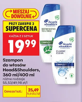 Szampon do włosów Head&Shoulders promocja w Biedronka