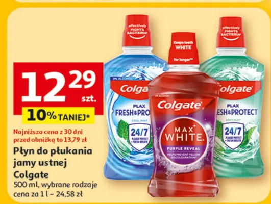 Płyn do płukania jamy ustnej Colgate promocja w Auchan