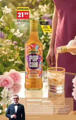 Likier Krupnik Popcorn & Karmel 15% promocja w Biedronka
