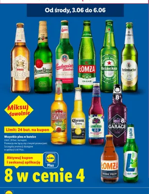 Piwo bezalkoholowe Somersby 0.0 Blackcurrant & Lime promocja w Lidl