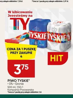 Piwo bezalkoholowe Tyskie 0% promocja w Chata Polska