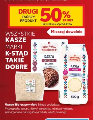 Kasze marki K-Stąd takie Dobre! promocja w Kaufland