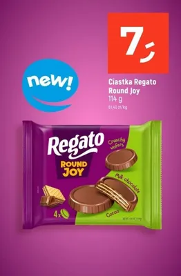 Ciastka Regato Round Joy promocja w Dealz