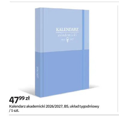 Kalendarz akademicki 2026/2027 B5 układ tygodniowy promocja w Empik