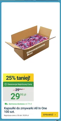 Kapsułki do zmywarki Glimmerstone Bresh All In One promocja w ERLI