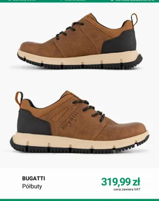 Półbuty Bugatti promocja w Deichmann