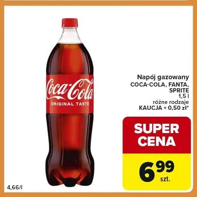 Napój gazowany Coca-Cola promocja w Carrefour Express