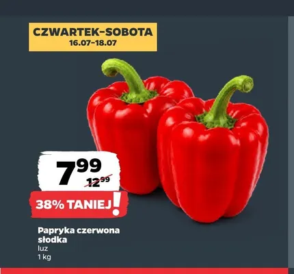 Papryka czerwona słodka promocja w Netto