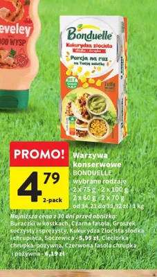 Warzywa konserwowe Bonduelle promocja w Intermarche
