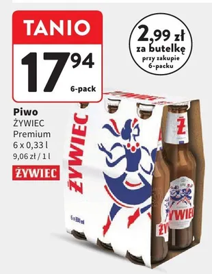Piwo Żywiec Premium 6-pack promocja w Intermarche