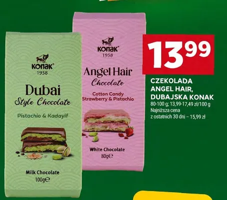 Czekolada Angel Hair, Dubai Style promocja w Stokrotka