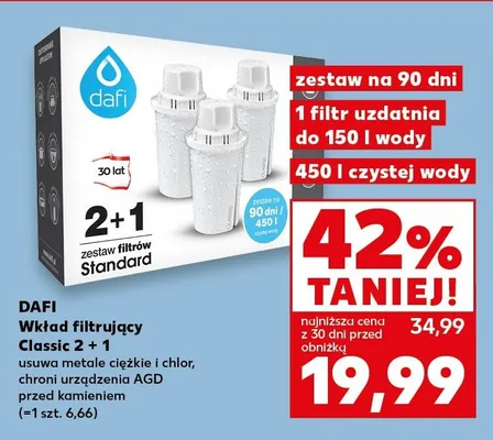 Wkład filtrujący DAFI Classic 3-pak promocja w Kaufland