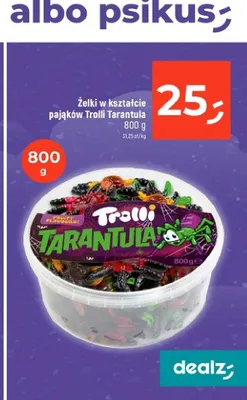 Żelki w kształcie pająków Trolli Tarantula promocja w Dealz